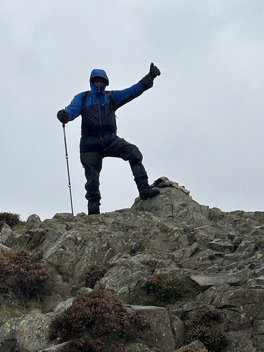 Geoff on Lingmoor Fell summit