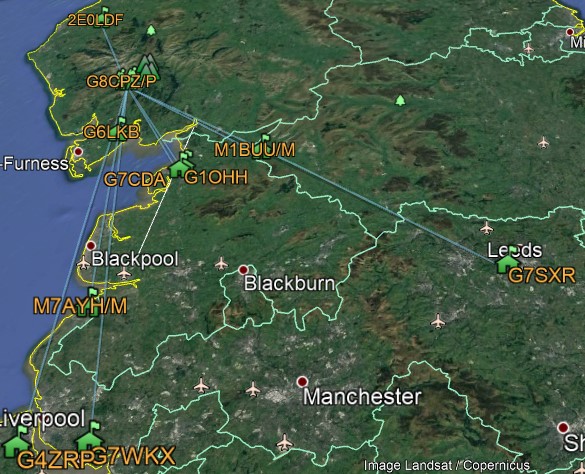 Dow Crag contacts map
